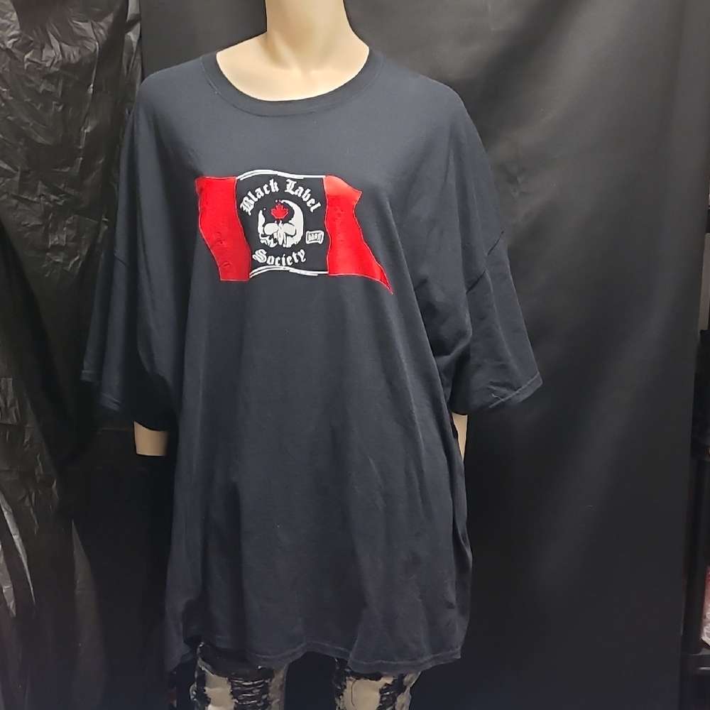 Black Label  Society Graphic Tee in Black and Red 5xl